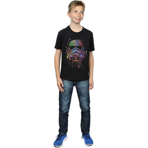 Star Wars Boys Stormtrooper Paint Splatter Cotton T-Shirt