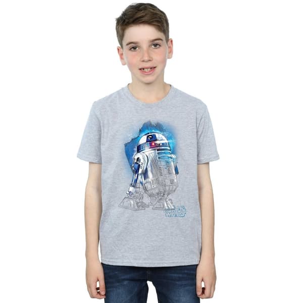 Star Wars: The Last Jedi R2-D2 t-shirt med borst för pojkar