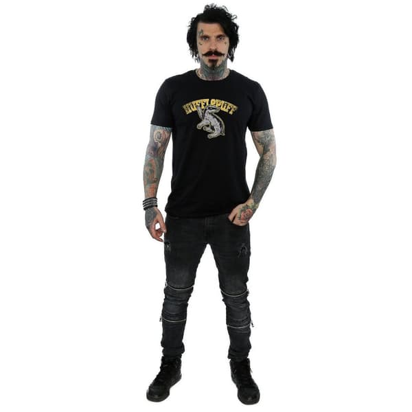Harry Potter Mens Hufflepuff Cotton T-Shirt