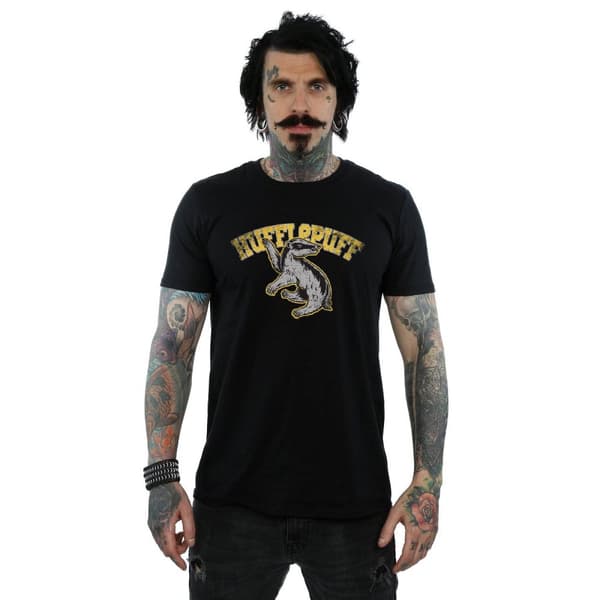Harry Potter Mens Hufflepuff Cotton T-Shirt