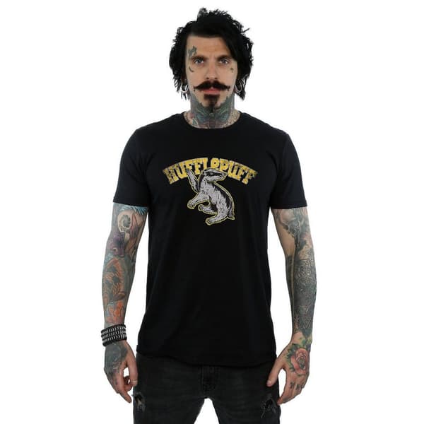 Harry Potter Mens Hufflepuff Cotton T-Shirt
