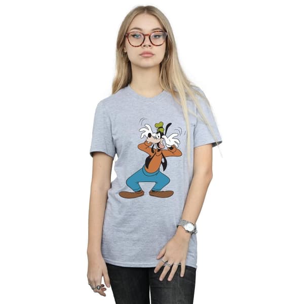 Disney Womens/Ladies Crazy Goofy Boyfriend T-Shirt