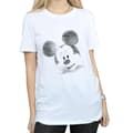Miniatyrbild 5 av 5: Disney Dam/dam Musse Pigg ansikte bomull boyfriend t-shirt