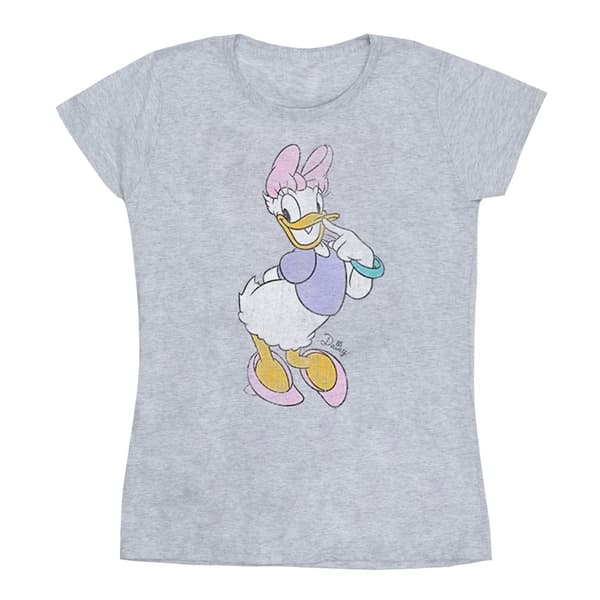 Disney Womens/Ladies Classic Daisy Duck Heather T-Shirt