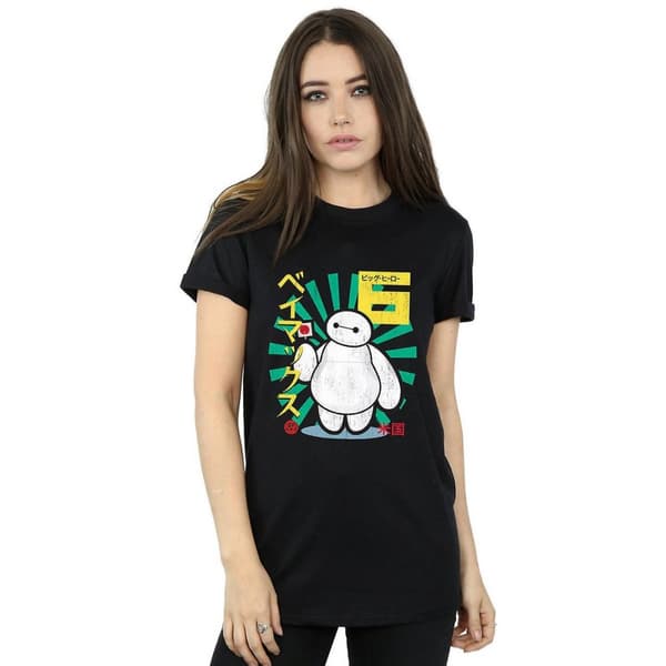 Big Hero 6 Womens/Ladies Baymax Lollipop Cotton Boyfriend T-Shirt