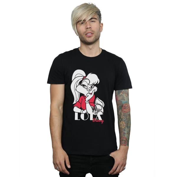 Looney Tunes Mens Classic Lola Bunny Cotton T-Shirt