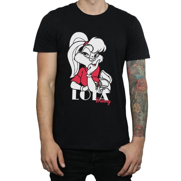 Looney Tunes Mens Classic Lola Bunny Cotton T-Shirt
