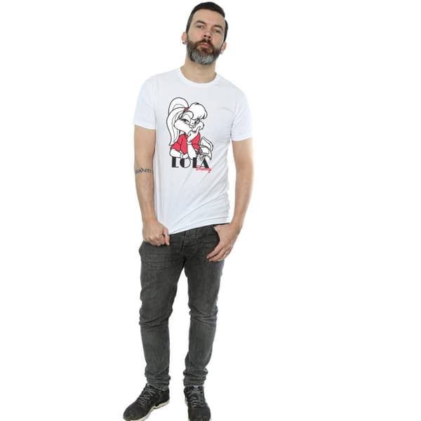 Looney Tunes Mens Classic Lola Bunny Cotton T-Shirt