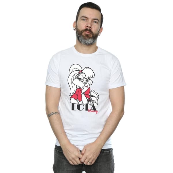 Looney Tunes Mens Classic Lola Bunny Cotton T-Shirt