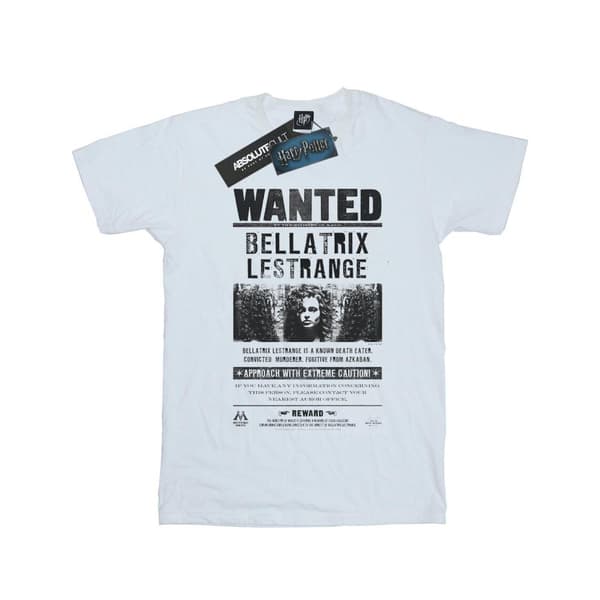 Harry Potter Girls Bellatrix Lestrange Wanted Poster Cotton T-Shirt