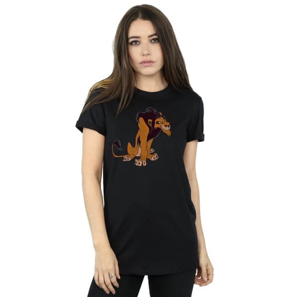 The Lion King Dam/dam Classic Scar Boyfriend T-shirt i bomull