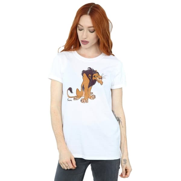 The Lion King Dam/dam Classic Scar Boyfriend T-shirt i bomull