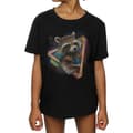 Miniatyrbild 1 av 5: Guardians Of The Galaxy Rocket Raccoon Neon bomulls-T-shirt för flickor