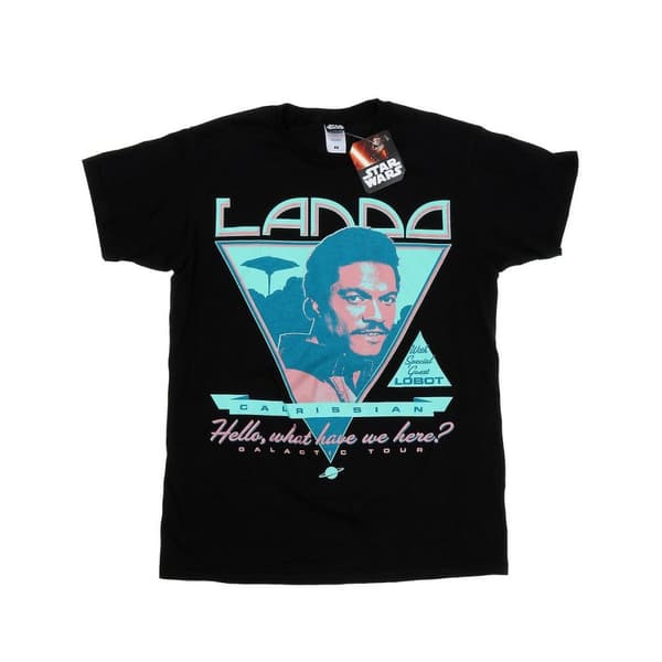 Star Wars Mens Lando Poster Cotton T-Shirt Black L