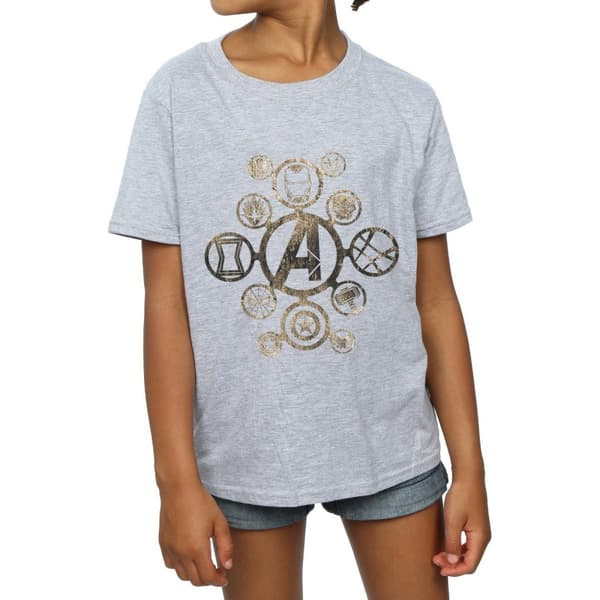 Avengers Infinity War T-shirt för flickor med ikoner