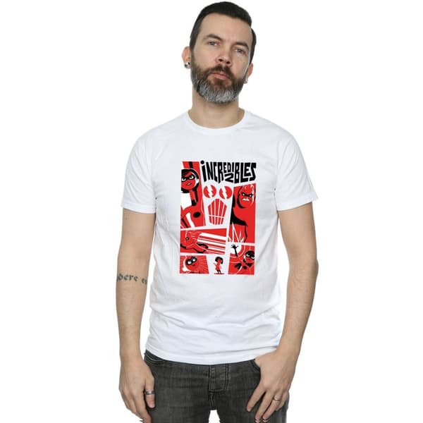 The Incredibles Collage t-shirt i bomull för herrar