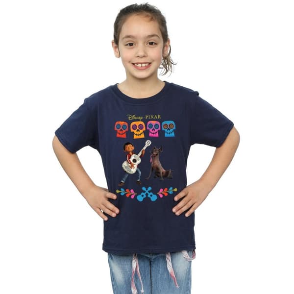 Coco Girls Miguel Logo Cotton T-Shirt