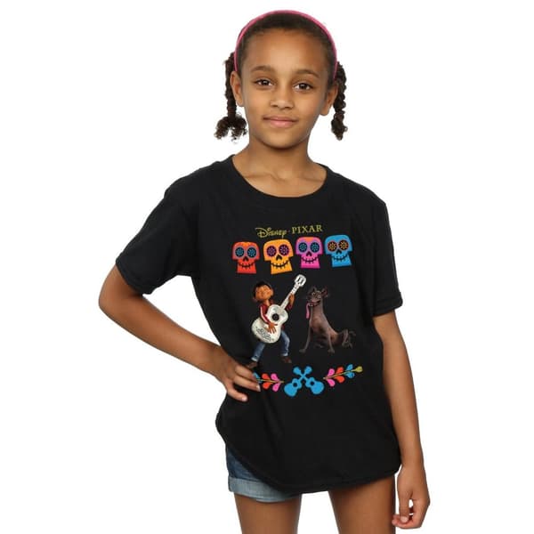 Coco Girls Miguel Logo Cotton T-Shirt