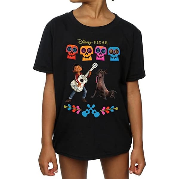Coco Girls Miguel Logo Cotton T-Shirt