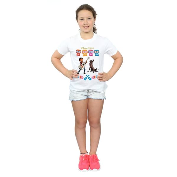 Coco Girls Miguel Logo Cotton T-Shirt