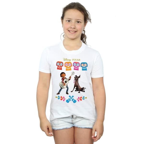 Coco Girls Miguel Logo Cotton T-Shirt