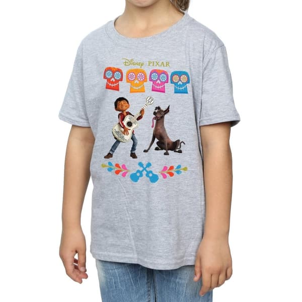 Coco Girls Miguel Logo Cotton T-Shirt