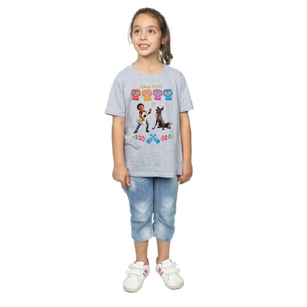 Coco Girls Miguel Logo Cotton T-Shirt