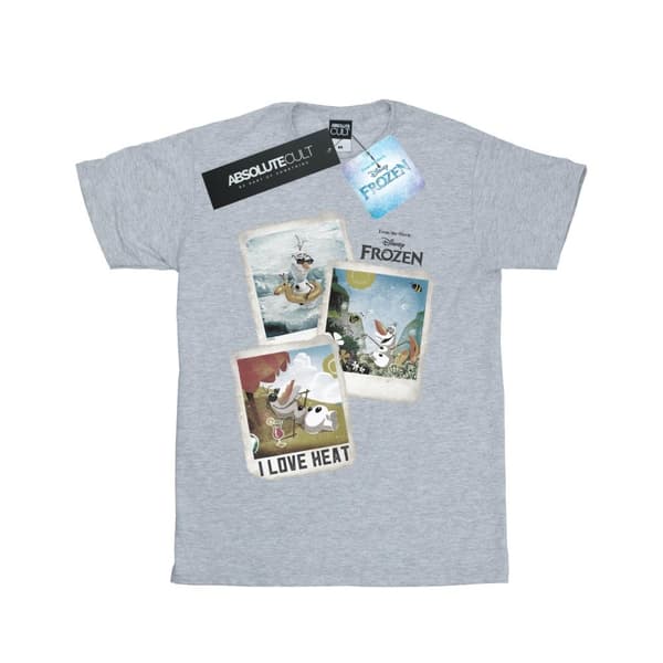 Frozen Girls Olaf Polaroid Cotton T-Shirt