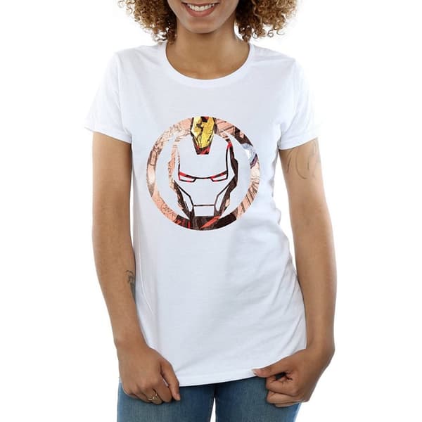 Iron Man Womens/Ladies Montage Cotton T-Shirt