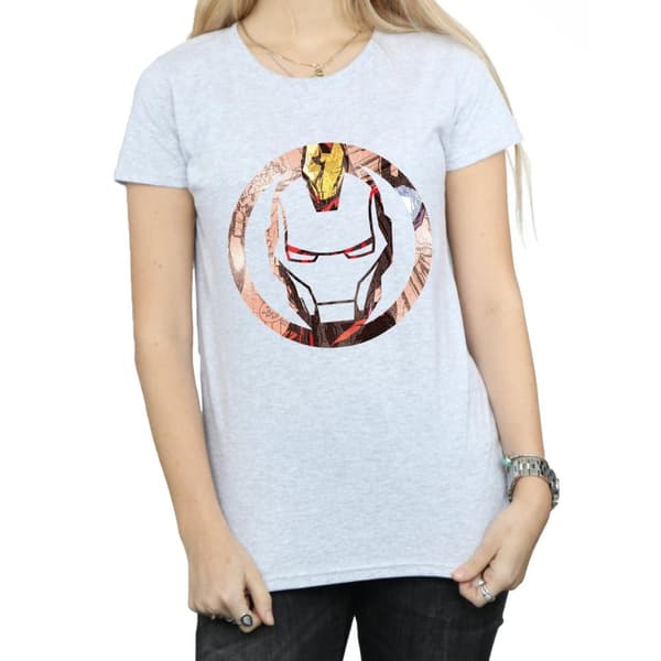 Iron Man Womens/Ladies Montage Cotton T-Shirt