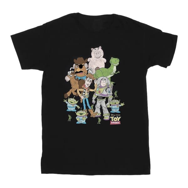 Toy Story Gruppens bomulls-T-shirt för pojkar Black 7-8 Years