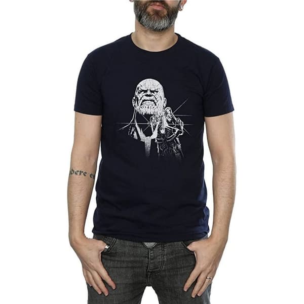 Avengers Infinity War Thanos Fiercest T-shirt i bomull för herrar