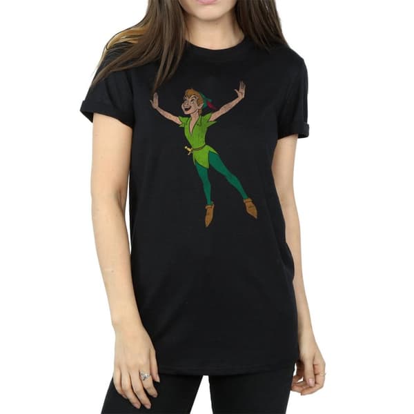 Peter Pan Dam/dam Classic Flying Boyfriend T-shirt i bomull