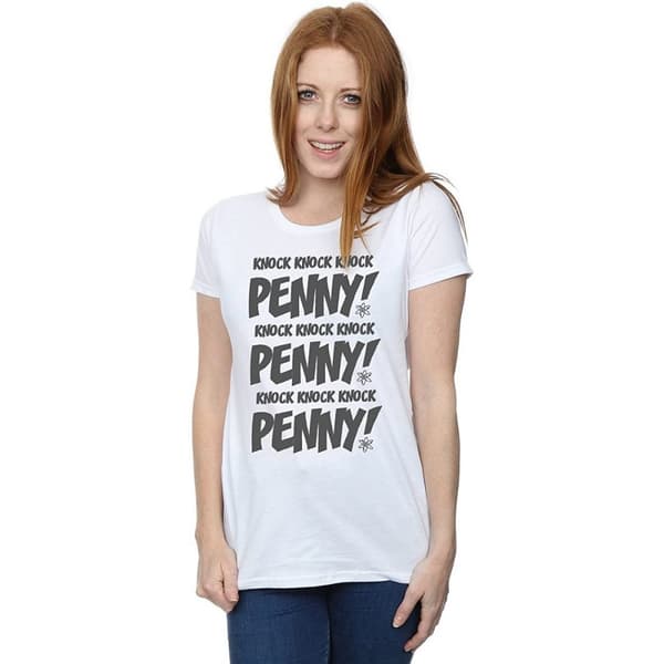 The Big Bang Theory Dam/Tjej Knock Knock Penny Boyfriend T-shirt i bomull