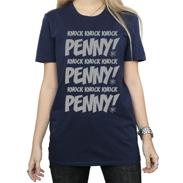 The Big Bang Theory Dam/Tjej Knock Knock Penny Boyfriend T-shirt i bomull