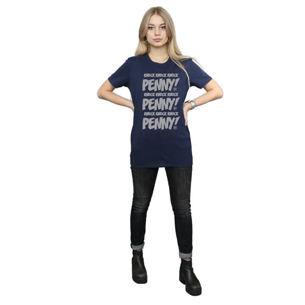 The Big Bang Theory Dam/Tjej Knock Knock Penny Boyfriend T-shirt i bomull