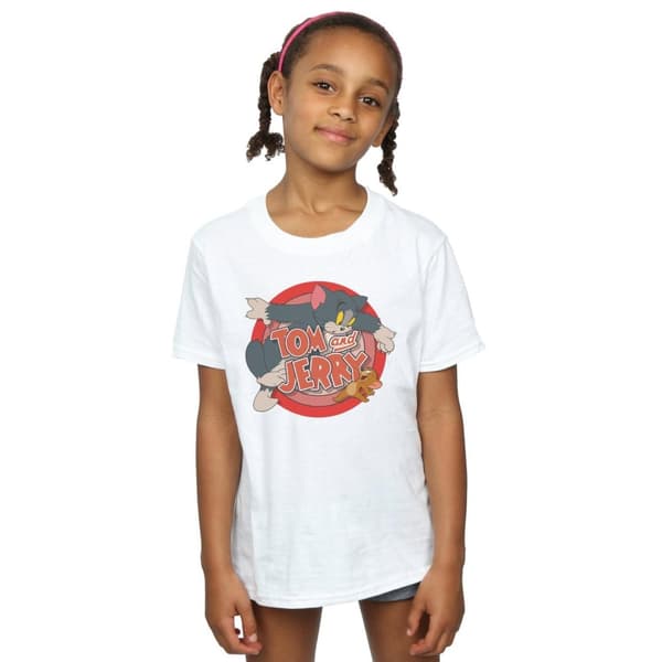 Tom and Jerry Catch T-shirt i bomull för flickor