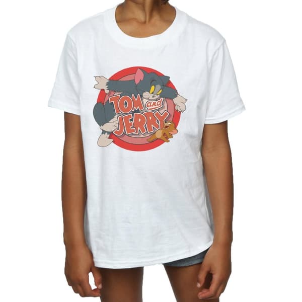 Tom and Jerry Catch T-shirt i bomull för flickor