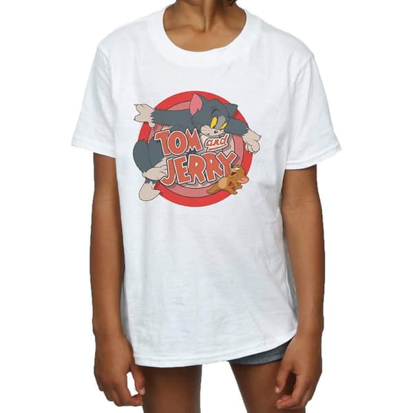 Tom and Jerry Catch T-shirt i bomull för flickor