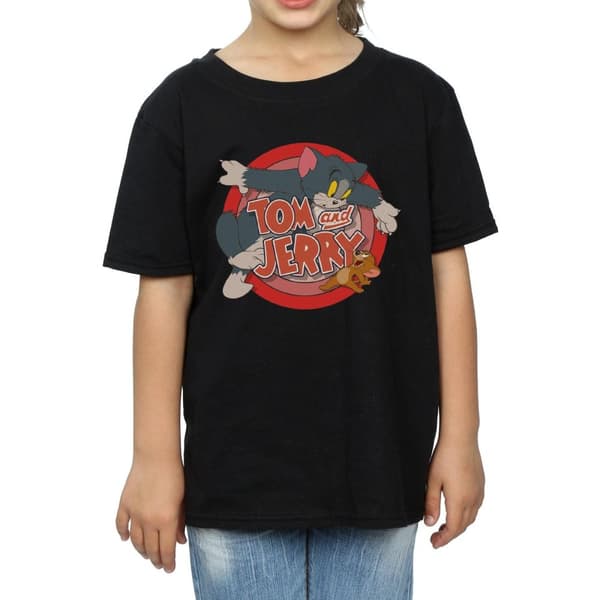 Tom and Jerry Catch T-shirt i bomull för flickor