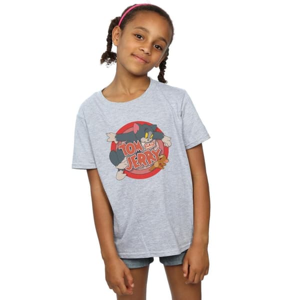 Tom and Jerry Catch T-shirt i bomull för flickor