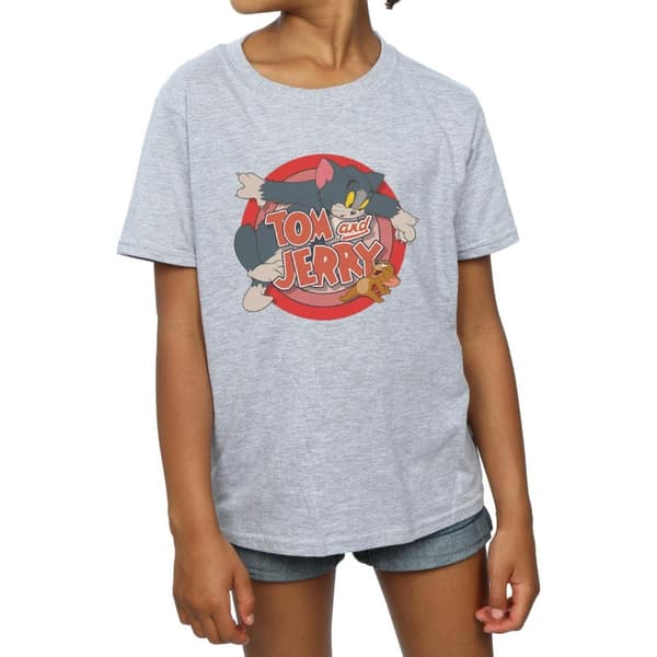 Tom and Jerry Catch T-shirt i bomull för flickor