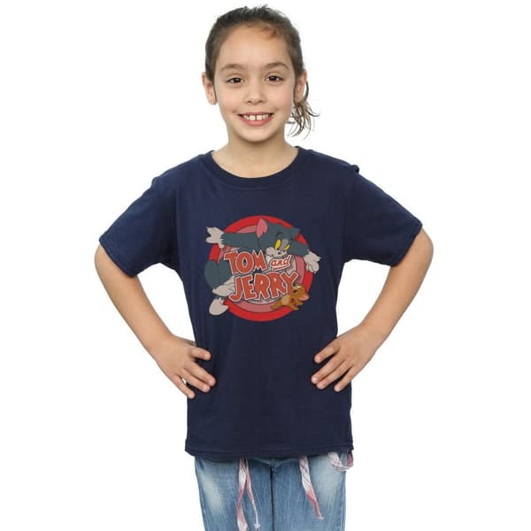 Tom and Jerry Catch T-shirt i bomull för flickor