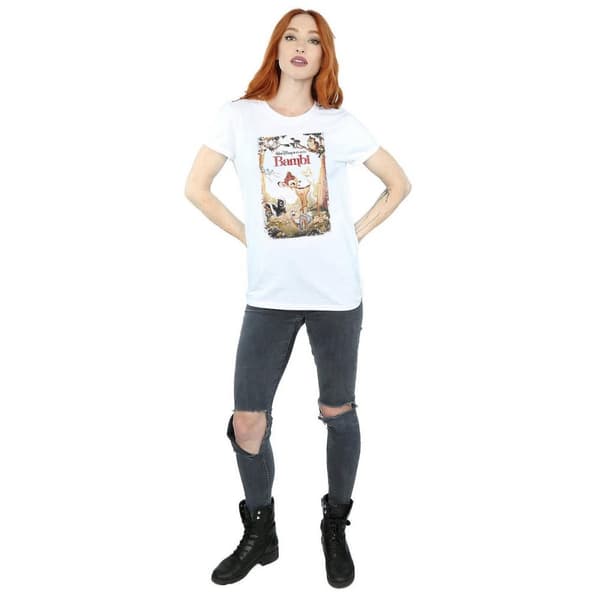 Bambi Womens/Ladies Poster Cotton Boyfriend T-Shirt