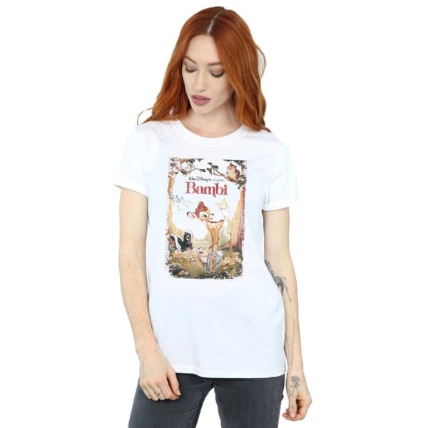 Bambi Womens/Ladies Poster Cotton Boyfriend T-Shirt