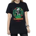 Miniatyrbild 2 av 5: National Lampoon´s Christmas Vacation Gråskala Clarkmas - bomulls-T-shirt för kvinnor/damer