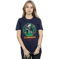 Miniatyrbild 2 av 5: National Lampoon´s Christmas Vacation Gråskala Clarkmas - bomulls-T-shirt för kvinnor/damer