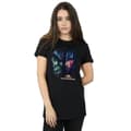 Miniatyrbild 4 av 5: Thor: Ragnarok Dam/Hulk - Boyfriend-t-shirt i bomull med delat ansikte