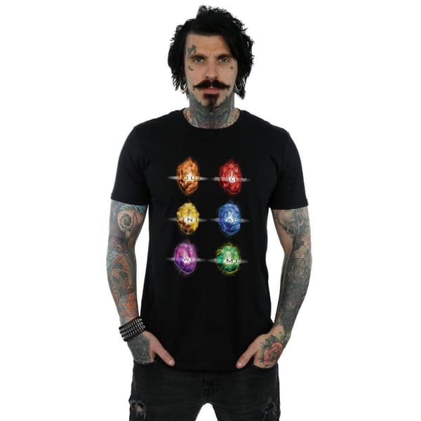 Avengers Infinity War Mens Infinity Stones Cotton T-Shirt