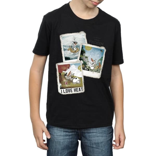 Frozen Olaf polaroid t-shirt i bomull för pojkar